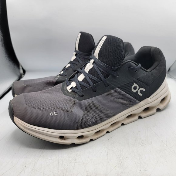 On Cloud Cloudrunner Mens 13 Black Eclipse Frost Athletic Shoes Walking Running - Picture 4 of 14